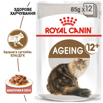 Вологий корм для літніх котів ROYAL CANIN AGEING 12+  85 г * 12 шт блок