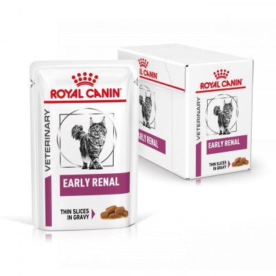Вологий корм для дорослих котів  EARLY RENAL CAT pouches  85 г x 12 шт