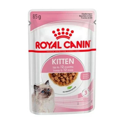 Вологий корм для кошенят ROYAL CANIN KITTEN IN GRAVY 85 г * 12 шт