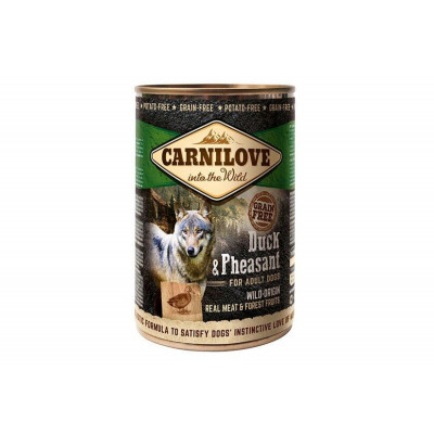 Вологий корм холістік для собак Carnilove (Карнілав) Dog 400 г з качкою і фазаном (консерва)