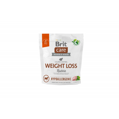 Корм для собак із зайвою вагою Brit Care Dog Hypoallergenic Weight Loss гіпоалергенний з кроликом, 1 кг