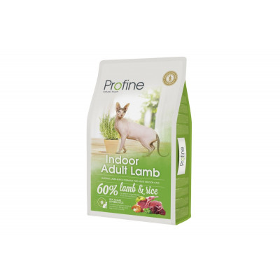 Сухий корм для котів живуть у пріміщенні Profine (Профайн) Cat Indoor 10 кг з ягням з ефектом виведення вовняніх грудочок