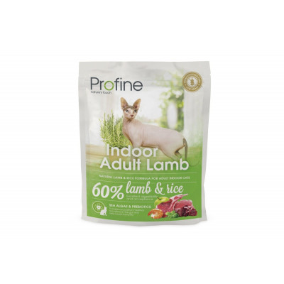 Сухий корм для котів живуть в приміщенні Profine (Профайн) Cat Indoor 300 г з ягням з ефектом виведення вовняних грудочок