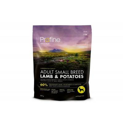 Сухий корм для дорослих собак малих порід Profine Dog Adult Small Lamb & Potatoes 300 г (ягня)
