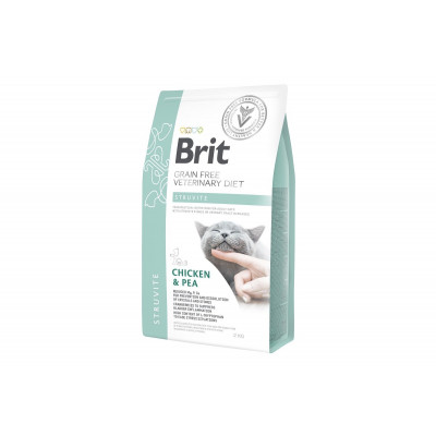 Сухий корм для котів із захворюваннями сечовивідних шляхів Brit GF Veterinary Diets (Брит ветеринарна дієта) Cat Struvite 2 кг