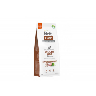 Корм для собак із зайвою вагою Brit Care Dog Hypoallergenic Weight Loss гіпоалергенний з кроликом, 12 кг