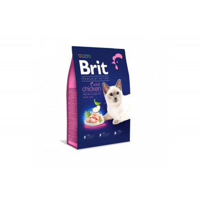 Сухий корм для котів Brit Premium (Бріт Преміум) by Nature Cat Adult Chicken з куркою 8 кг