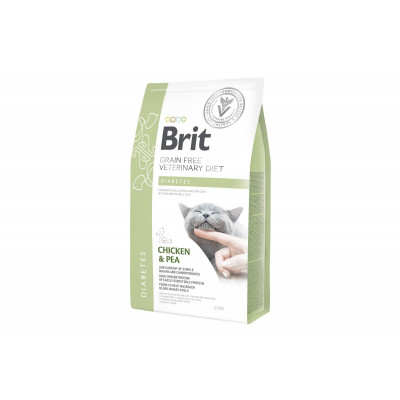 Сухий корм для котів з цукровим діабетом Brit GF Veterinary Diets (Брит ветеринарна дієта) Cat Diabets 2 кг