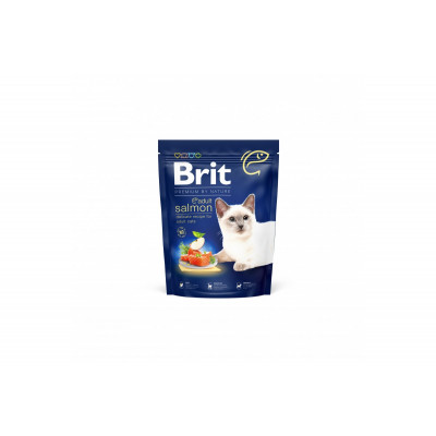 Сухий корм для котів Brit Premium by Nature Cat Adult Salmon з лососем 300 г