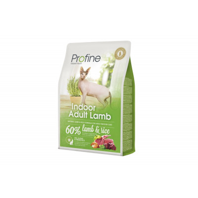 Сухий корм для котів живуть в приміщенні Profine (Профайн) Cat Indoor 2 кг з ягням з ефектом виведення вовняних грудочок