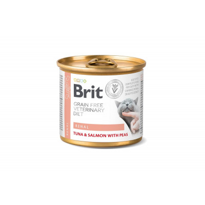 Вологий корм Brit VetDiets Renal для котів із хронічною нирковою недостатністю 200 г