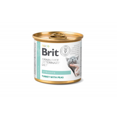 Вологий корм Brit VetDiets Struvite для котів, при лікуванні та для профілактики сечокам'яної хвороби, 6шт*200 г