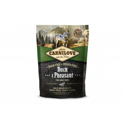 Сухий корм холістік для дорослих собак Carnilove (Карнілав) Adult Duck & Pheasant 1,5 кг з качкою і фазаном