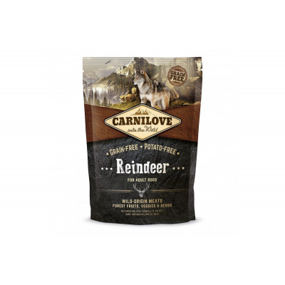 Сухий корм холістік для дорослих собак Carnilove Карнілав) Adult Raindeer 1,5 кг c північним оленем