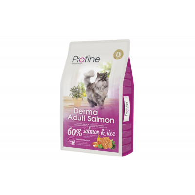 Сухий корм для довгошерстих котів Profine (Профайн) Cat Derma 10 кг з лососем