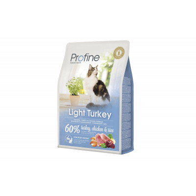 Сухий корм для котів з надмірною вагою Profine (Профайн) Cat Light 2 кг з індичкою