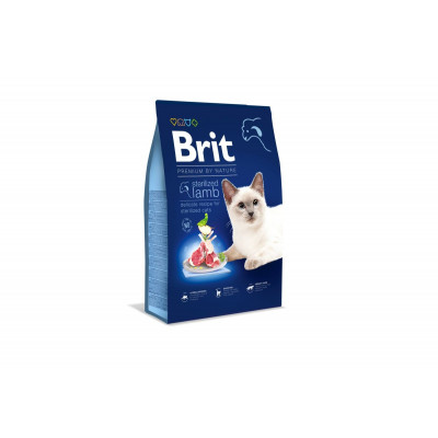 Сухий корм для стерилізованих котів Brit Premium by Nature Cat Sterilized Lamb 8 кг (ягня)