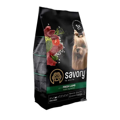 Сухий корм Savory Fresh Lamb Adult Small Breed для собак малих порід з ягнятком 3 кг