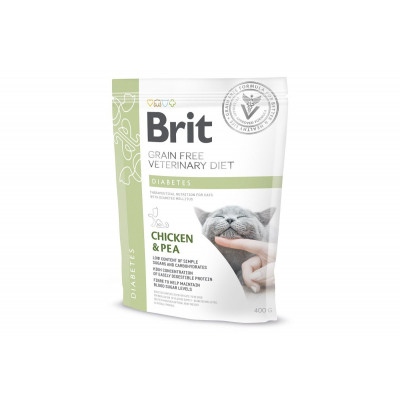 Сухий корм для котів з цукровим діабетом Brit GF Veterinary Diets (Брит ветеринарна дієта) Cat Diabets 400 г