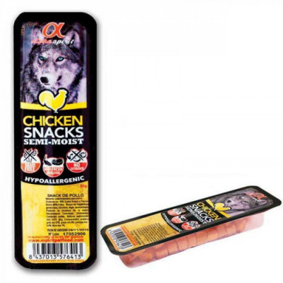 Кубики ALPHA SPIRIT DOG Snacks Chicken напіввологі ласощі з курятини, 35г