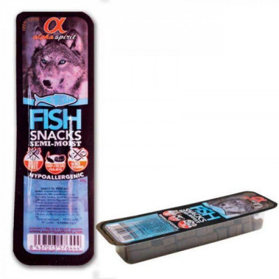 Кубики ALPHA SPIRIT DOG Snacks Fish напіввологі ласощі з риби, 35г
