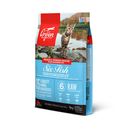Сухой корм для кошек Orijen 6 Fish Cat & Kitten 5,4 кг