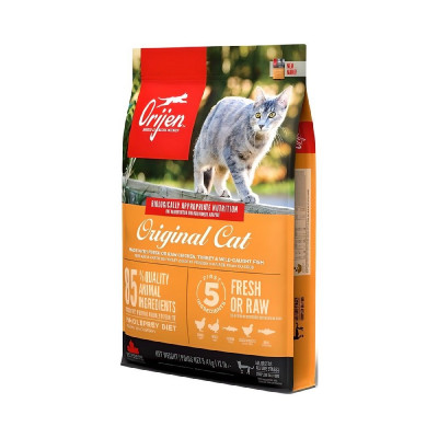 Сухой корм для котят и взрослых кошек Orijen Original Cat 5,4 кг (ассорти)