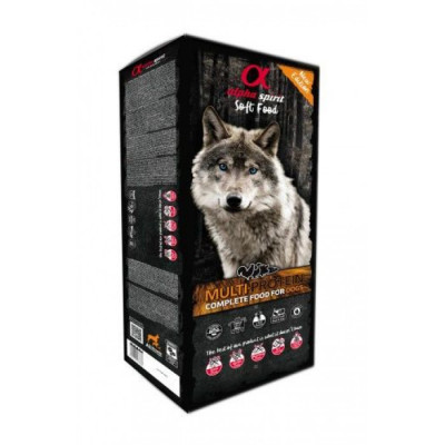 Напіввологий гіпоалергенний корм ALPHA SPIRIT Semi-moist MULTIPROTEIN BOX для собак, мультипротеїн 9 кг (45 х 200г)
