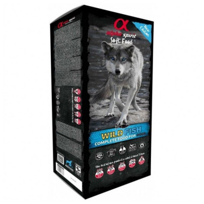 Напіввологий гіпоалергенний корм ALPHA SPIRIT Semi-moist WILD FISH BOX 9 кг (45 x 200г)