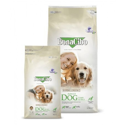 Сухий корм BonaCibo Adult Dog Lamb&Rice з м'ясом ягняти та рисом для собак усіх порід 15 кг