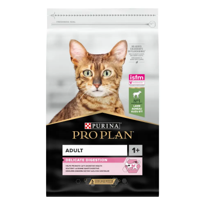 Сухий корм Про План (Pro Plan) Delicate для котів із чутливим травленням з ягням 10 КГ