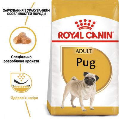 Корм для взрослых собак ROYAL CANIN PUG ADULT 1.5 кг