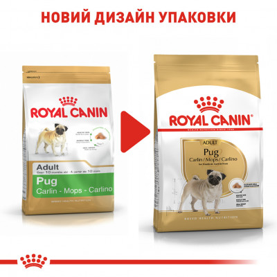 Корм для взрослых собак ROYAL CANIN PUG ADULT 1.5 кг