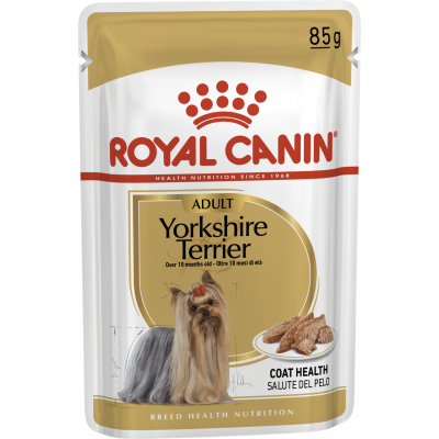 Вологий корм для дорослих собак ROYAL CANIN YORKSHIRE ADULT 85 г * 12 шт блок