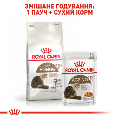 Корм для зрілих домашніх котів ROYAL CANIN AGEING 12+  2 кг