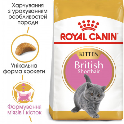 Корм для котят ROYAL CANIN KITTEN BRITISH SHORTHAIR 2 кг