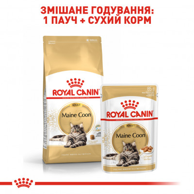 Вологий корм для дорослих котів ROYAL CANIN MAINECOON ADULT 85 г * 12 шт блок