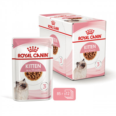 Вологий корм для кошенят ROYAL CANIN KITTEN IN GRAVY 85 г * 12 шт