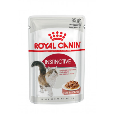 Вологий корм для дорослих котів ROYAL CANIN INSTINCTIVE IN GRAVY 85 кг * 12 шт блок