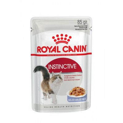 Вологий корм для дорослих котів ROYAL CANIN INSTINCTIVE IN JELLY 85 г * 12 шт блок
