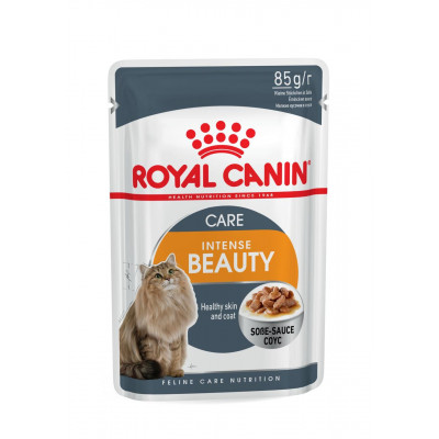 Вологий корм для дорослих котів ROYAL CANIN INTENSE BEAUTY IN GRAVY 85 г * 12 шт блок