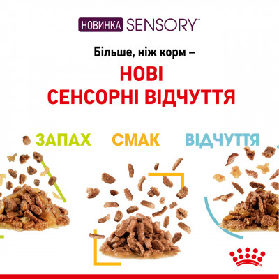 Вологий корм для дорослих котів ROYAL CANIN SENSORY FEEL JELLY 85 г * 12 шт блок