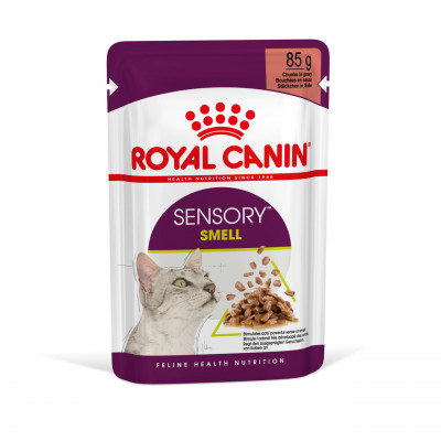 Вологий корм для дорослих котів ROYAL CANIN SENSORY SMELL GRAVY 85 г * 12 шт блок