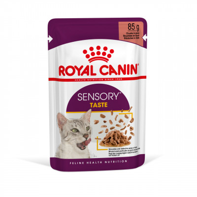 Вологий корм для дорослих котів ROYAL CANIN SENSORY TASTE GRAVY 85 г * 12 шт блок