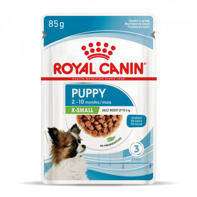 Вологий корм для цуценят ROYAL CANIN XSMALL PUPPY  85 г * 12 шт блок
