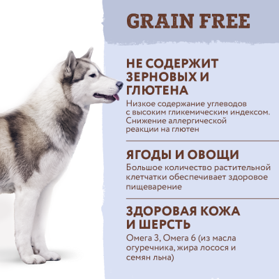 OPTIMEAL Беззерновий сухий корм для собак з качкою і овочами 1.5 кг