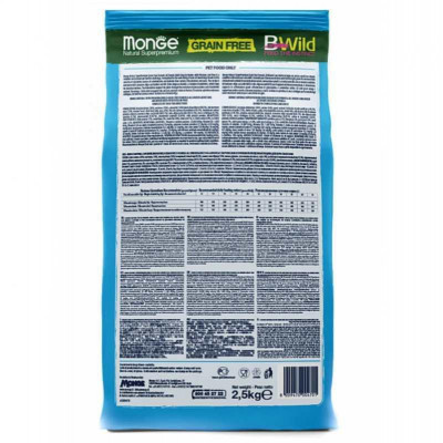 Monge dog BWild Grain free анчоус 15 кг