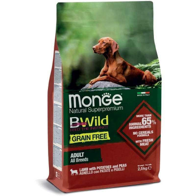 Monge dog BWild Grain free ягня 15 кг