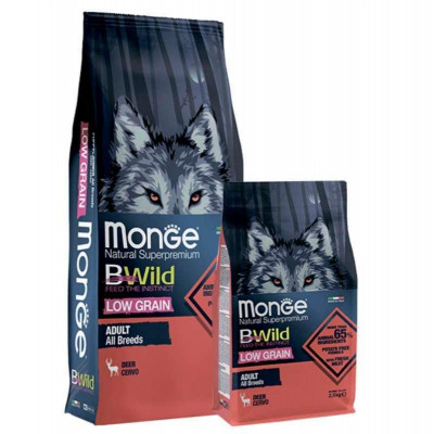 Monge dog BWild Low Grain оленина 2.5 кг