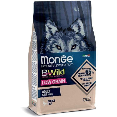 Monge dog BWild Low Grain м'ясо гусака 2.5 кг
